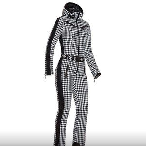 Goldbergh France Houndstooth-Print Shell Ski Suit